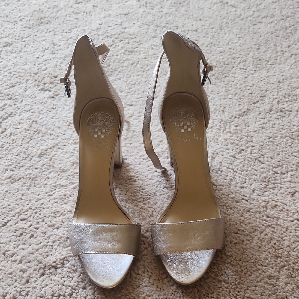 Vince Camuto Silver High Heel Sandals